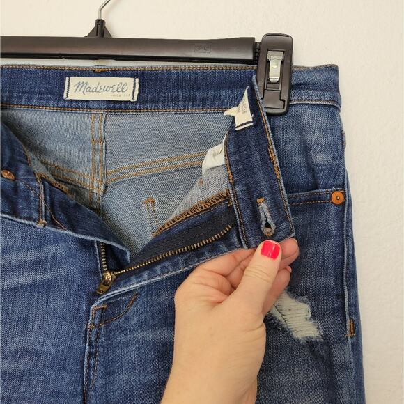 MADEWELL High Riser Skinny Jeans Distressed Size 28 - Picture 4 of 10